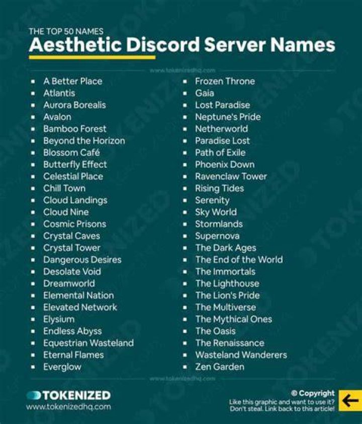 50+ Aesthetic Discord Server Names and Ideas The Ultimate List