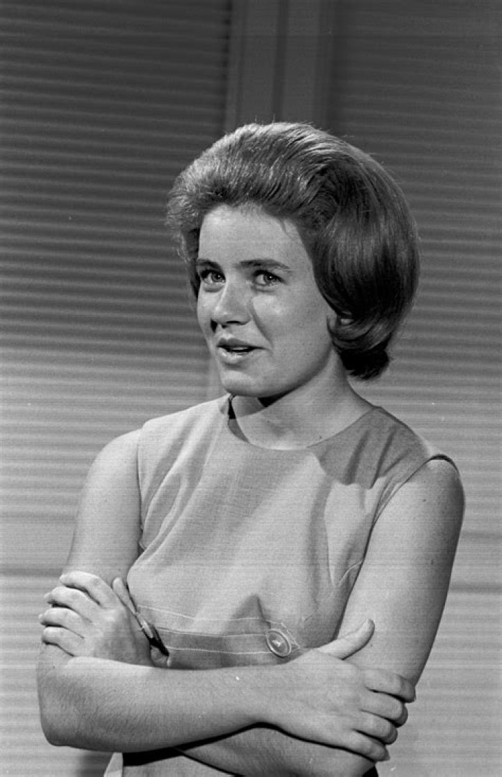 Actress Patty Duke, right, and Michael Tell pose at their wedding at