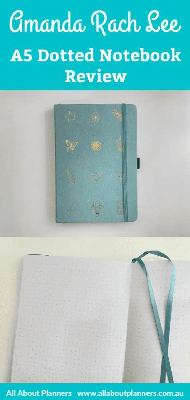 Amanda Rach Lee A5 Dotted Notebook Review and Pen Test (Bullet Journal
