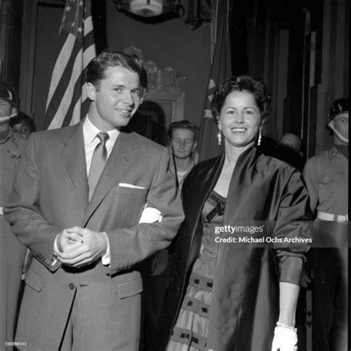 Audie Murphy with Wife and Son 1950s Publicity Still, available to