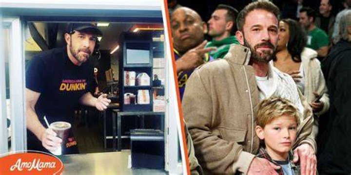 Ben Affleck Serves Customers at Dunkin' & Walks Kids to School — Inside