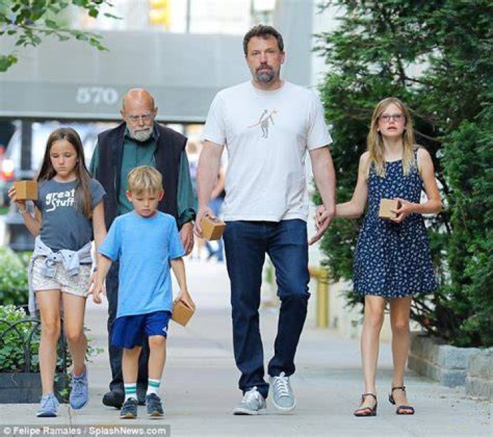Ben Affleck treats his three kids to cupcakes after family lunch with