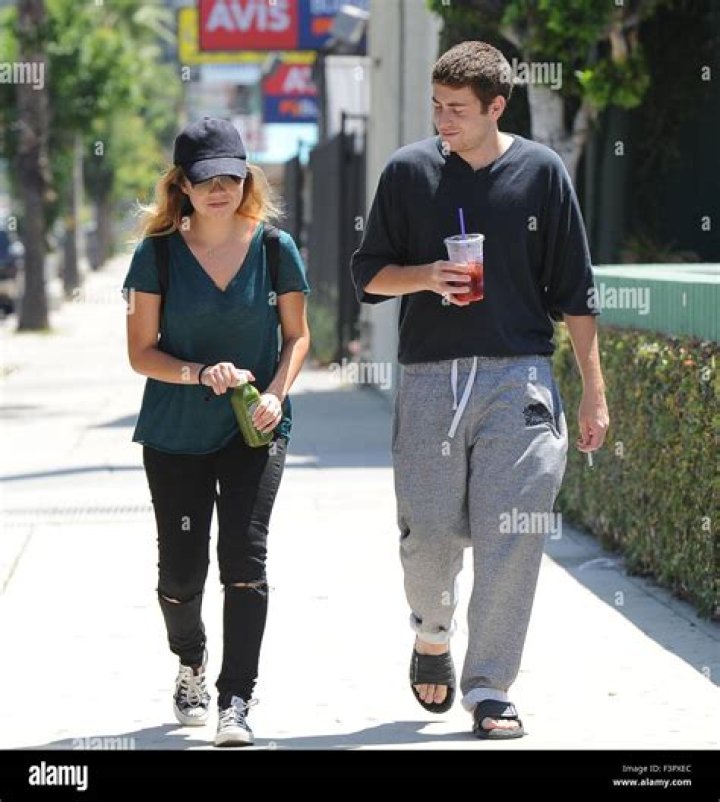 Between co stars mccurdy jesse hires stock photography and