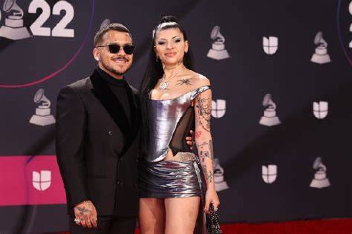 Christian Nodal and girlfriend Cazzu stun at Latin Grammys 2022 after