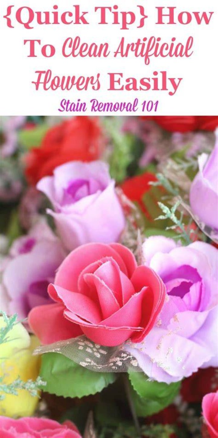 Clean Artificial Flowers With Salt