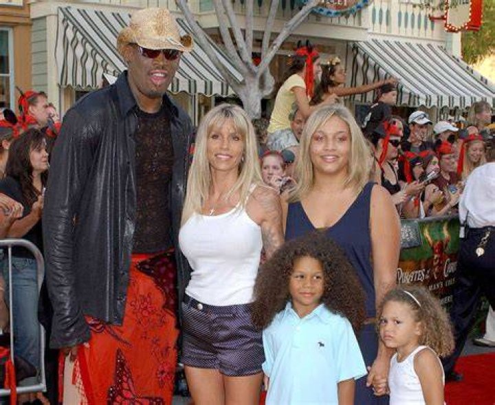 Dennis Rodman & wife Michelle Moyer attend the 'Pirates Of The