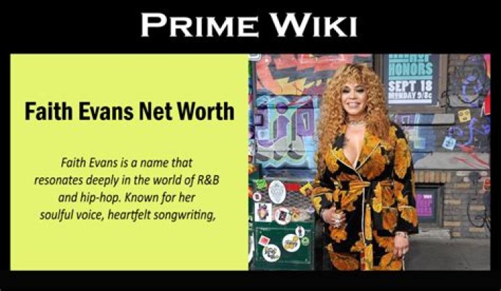 Faith Evans Net Worth 2023 Digital Journal PRO