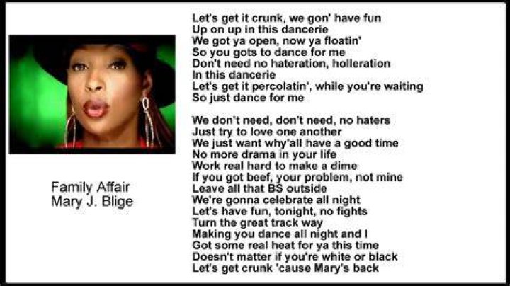 Family Affair lyrics Meaning Lyrics To The Song Best Lyrics meaning