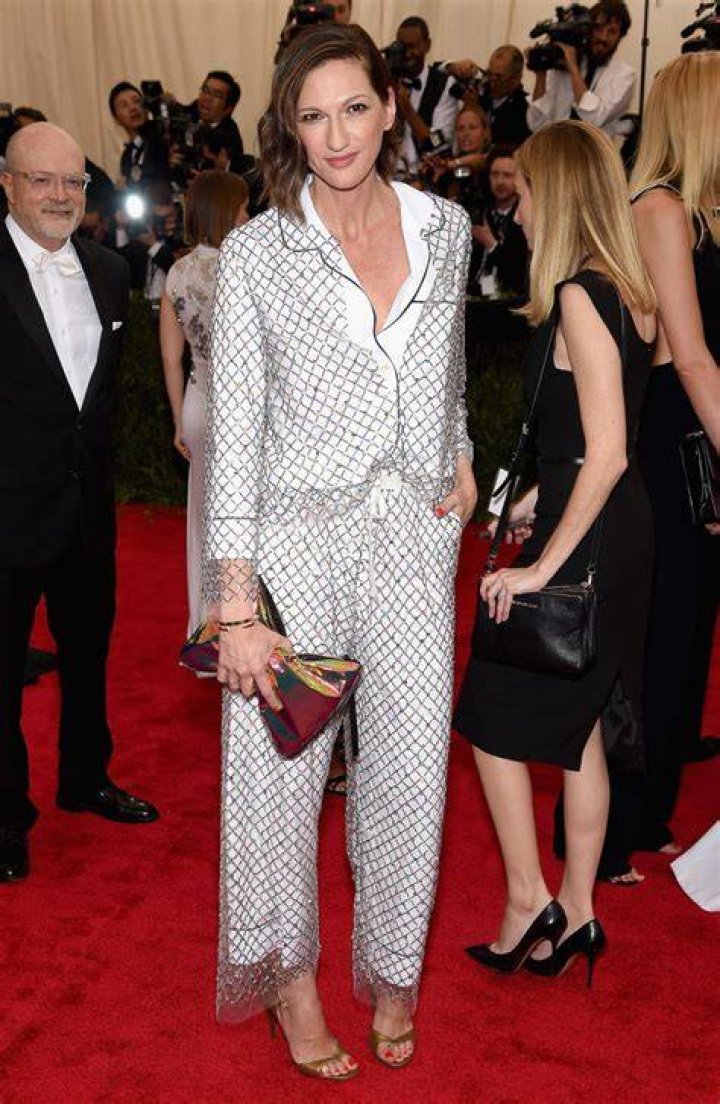 Jenna Lyons At The Met Gala Wears Bedazzled J. Crew Pajamas That Are