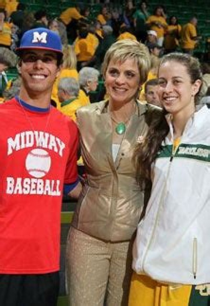 Kim Mulkey and Kramer Robertson See photos through the years at LSU