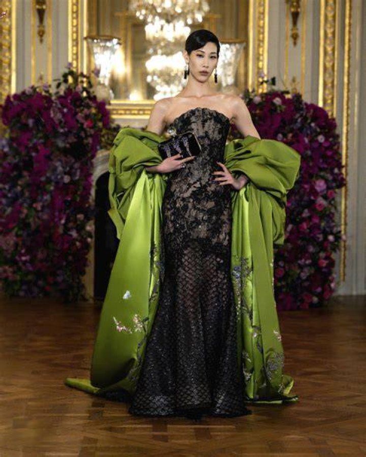 Miss Sohee Peony Dress Stunning Tall Model · Creative Fabrica