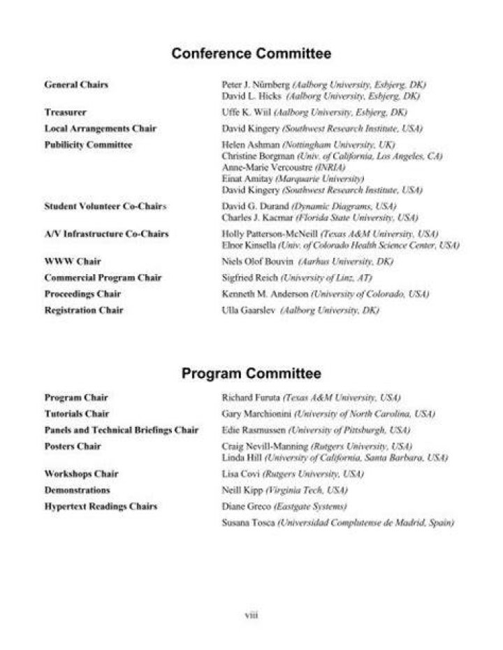 Program Committee