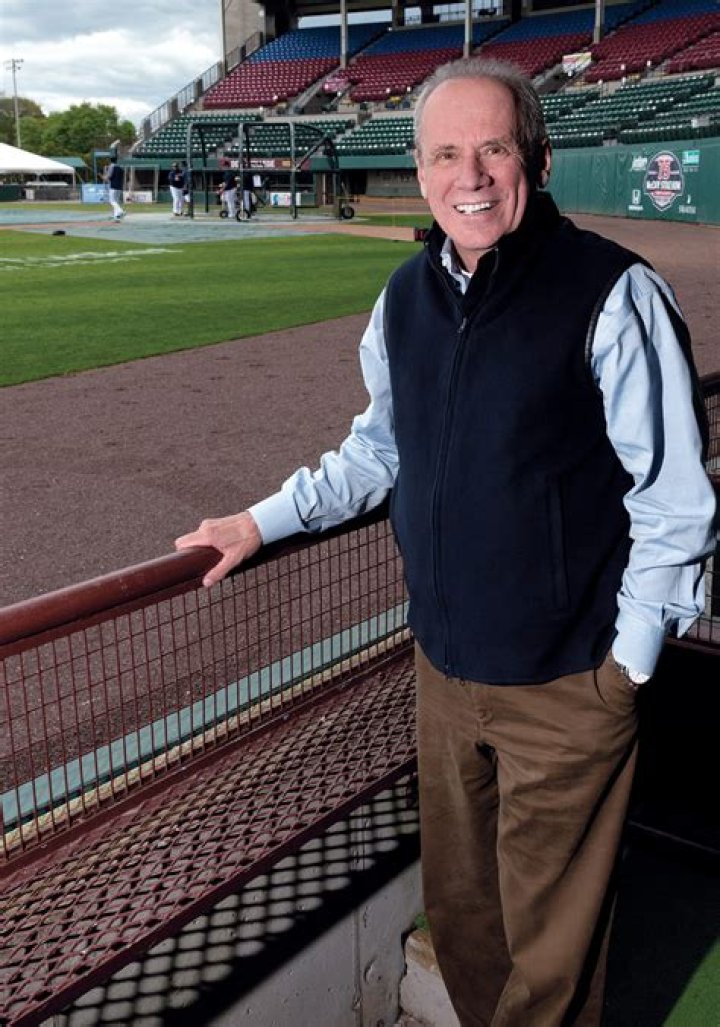 Red Sox CEO Larry Lucchino "proposing" to me with one of his World