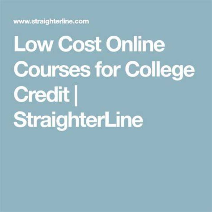 StraighterLine Low Cost Online Courses for College Credit The
