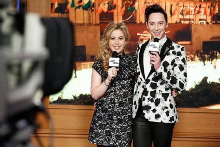 Tara Lipinski & Johnny Weir from Kentucky Derby 2018 Star Sightings