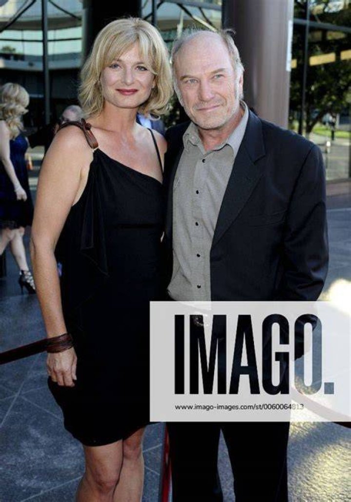 Ted Levine & wife Kim Phillips THE BRIDGE SERIES PREMIERE Los Angeles