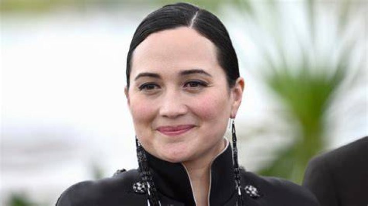 We love actress Lily Gladstone in the Backbone Cowl by Maggie Thompson