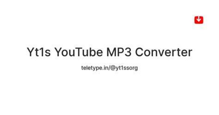 Yt1s YouTube MP3 Converter Medium